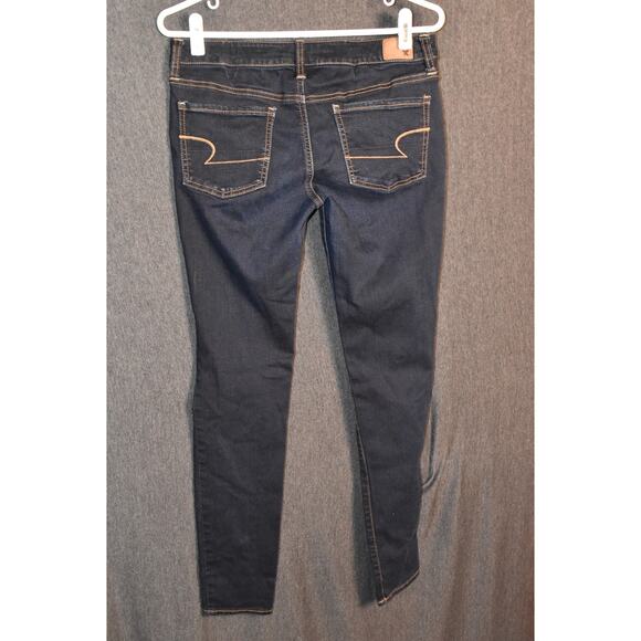 American Eagle Outfitters Jegging Women's 8 Super Stretch Dark Denim Leggings - Picture 3 of 8